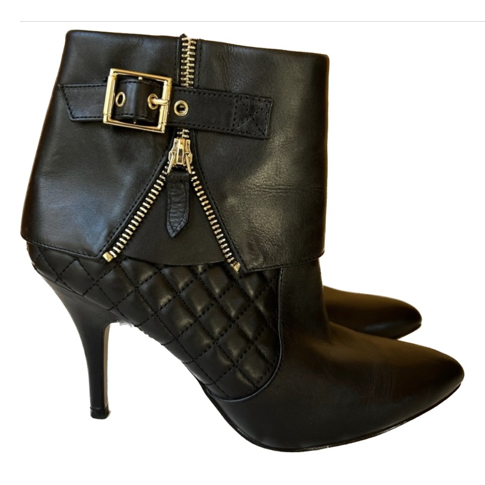 Saks Fifth Avenue Booties Heels size 8M Black - Picture 3 of 5